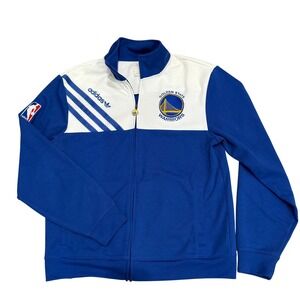 Adidas Originals Golden State Warriors NBA Track Jacket Men's L Blue White 5771A
